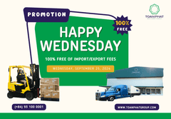 Happy Wednesday - Miễn phí 100% phí xuất nhập hàng hóa lưu trữ tại Kho Lạnh Toàn Phát