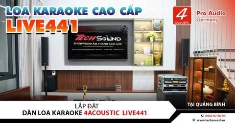 LẮP ĐẶT DÀN LOA COLUMN 4ACOUSTIC LIVE441 | QUẢNG BÌNH