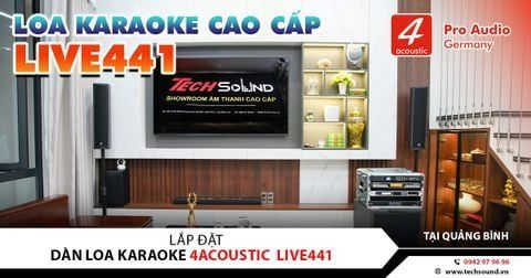 LẮP ĐẶT DÀN LOA COLUMN 4ACOUSTIC LIVE441 | QUẢNG BÌNH