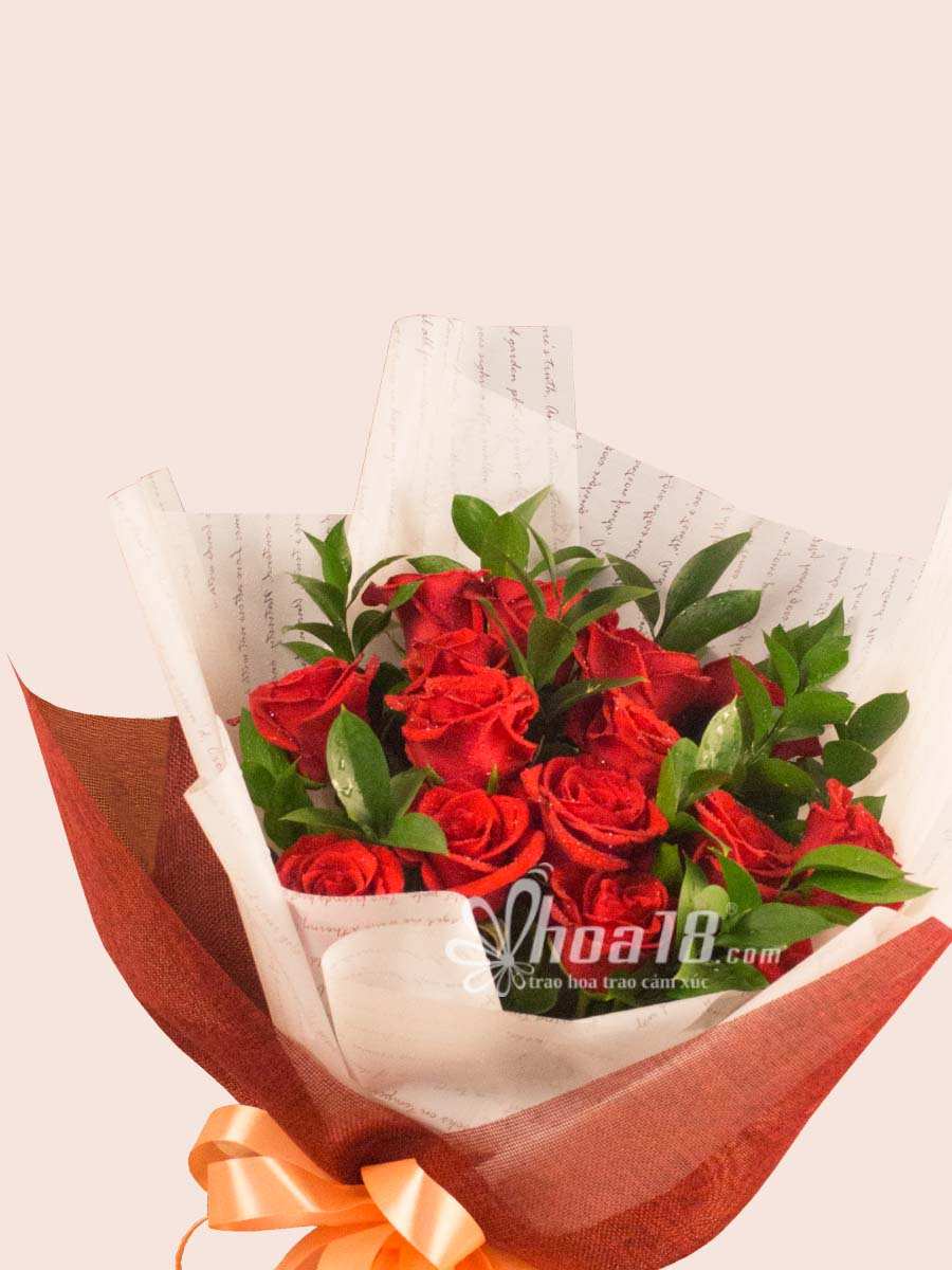 mẫu bó hoa hồng đẹp
