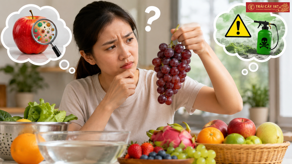 Làm sao biết trái cây còn thuốc trừ sâu