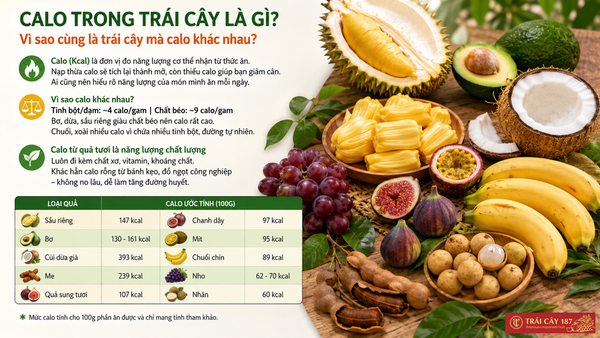 Calo trong trái cây là gì?
