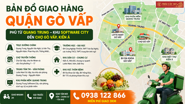 Giao hàng giỏ trái cây ở bất cứ đâu tại quận Gò Vấp