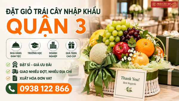 Đặt hàng giỏ trái cây nhập khẩu cho nhà hàng, đám tiệc