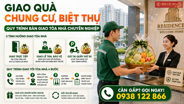 Giao hàng giỏ trái cây quà tặng tại chung cư, biệt thự quận 7 uy tín, chất lượng