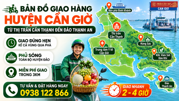 Giao hàng giỏ trái cây nhập khẩu tại mọi nơi Cần Giờ