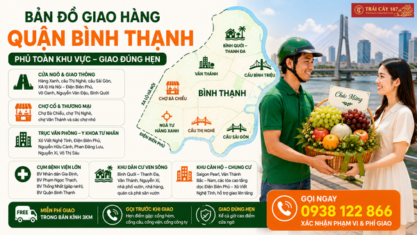 Giao nhanh giỏ trái cây nhập khẩu quận Bình Thạnh