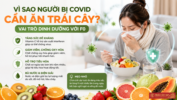 Vì sao người bị covid cần ăn trái cây?