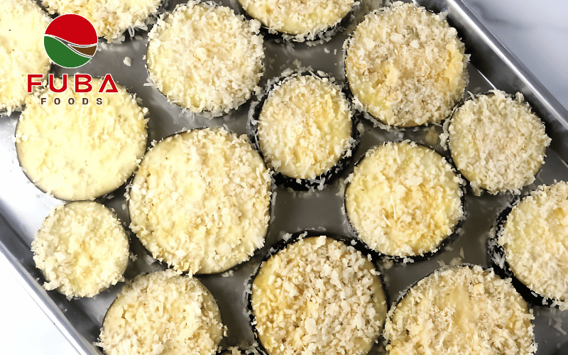 Frozen Grilled Eggplant Coin Cut for Food Manufacturers