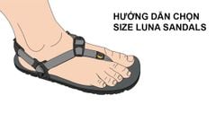 Hướng dẫn chọn size dép Luna Sandals