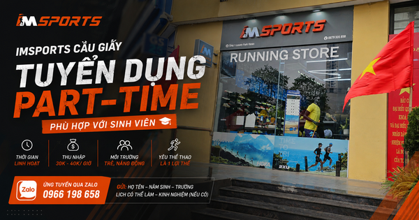 IMSports Cầu Giấy tuyển nhân viên Part-time
