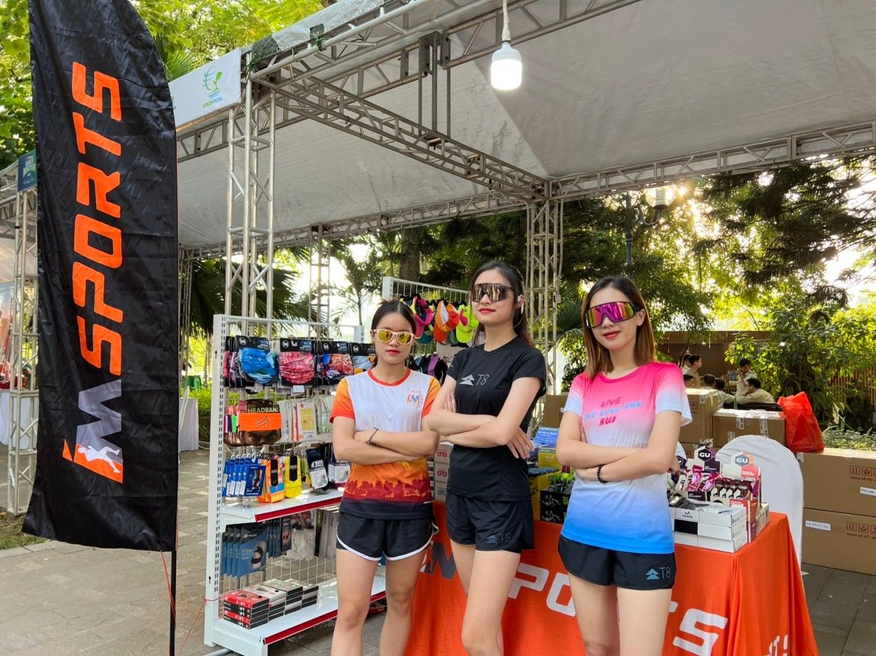 Booth của Imsports tại giải chạy Marathon