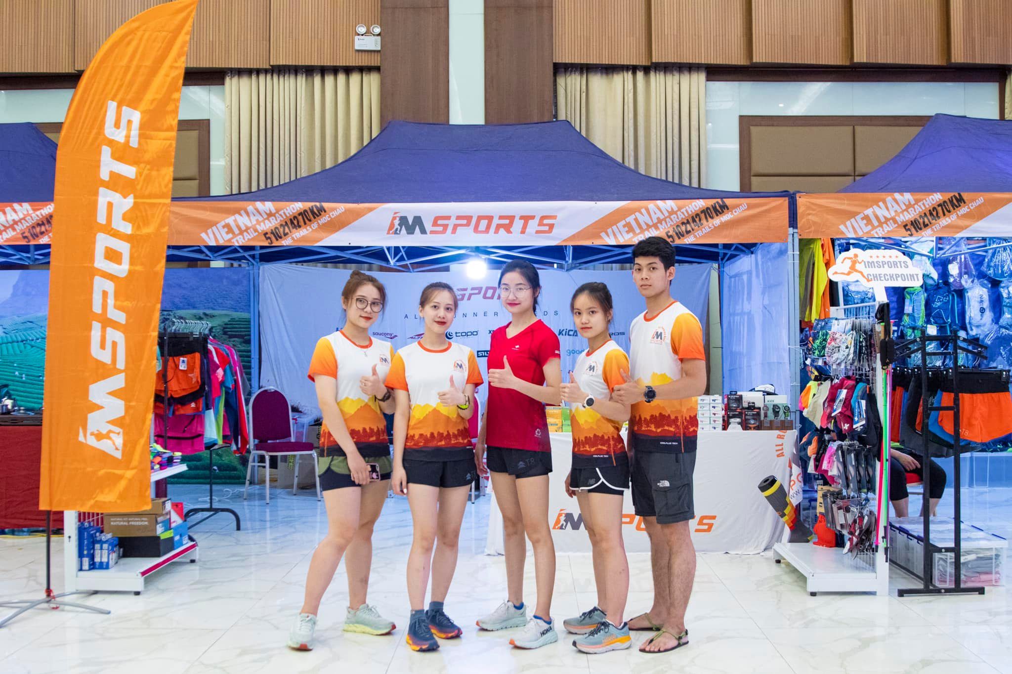 Booth của Imsports tại giải chạy Marathon