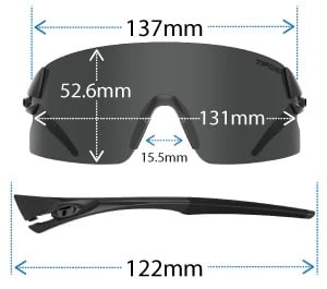 Kính mát thể thao Tifosi Rail XC | Blackout • YCB