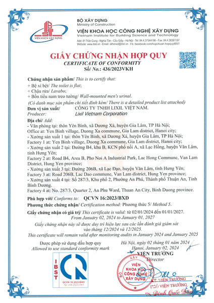 Giấy chứng nhận hợp quy QCVN 16 2023