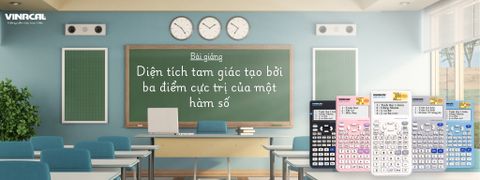Diện tích tam giác tạo bởi ba điểm cực trị của một hàm số