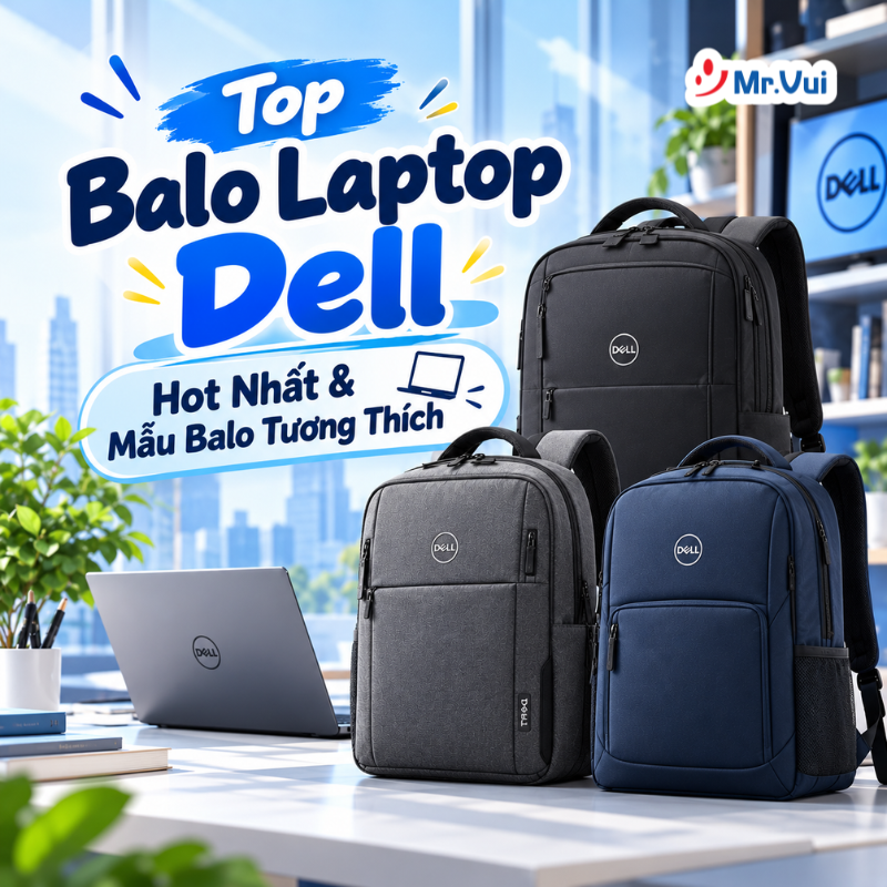 Top Balo Laptop Dell Hot Nhất & Mẫu Balo Tương Thích