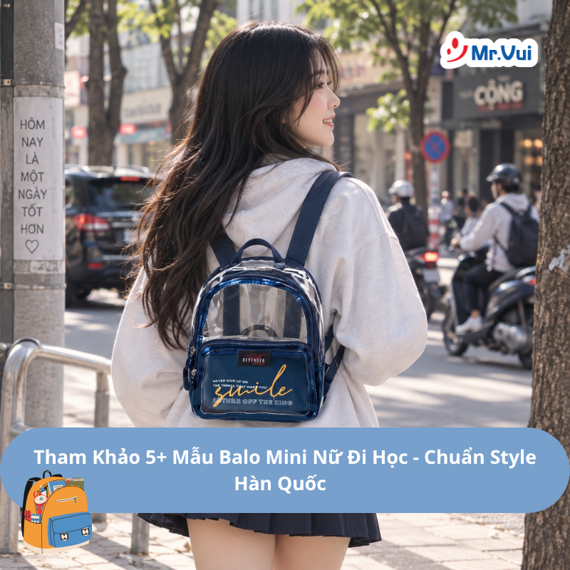 5+ Balo Mini Nữ Đi Học & Đi Chơi Xinh Xắn Style Hàn Quốc