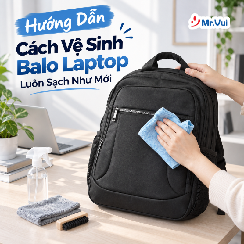 Hướng Dẫn Cách Vệ Sinh Balo Laptop Luôn Sạch Như Mới