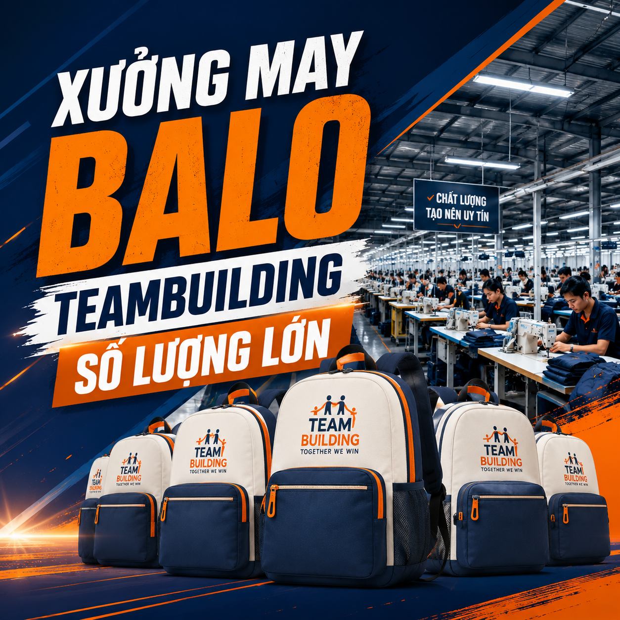 Xưởng May Balo Teambuilding Doanh Nghiệp Giá Tốt, Đúng Hẹn Lịch Đi