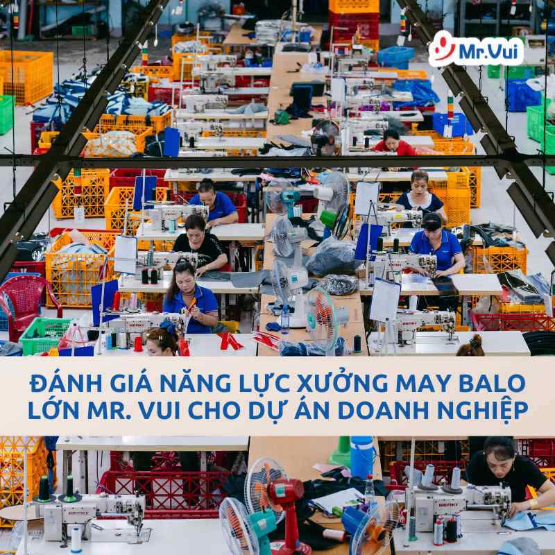 Đánh Giá Năng Lực Xưởng May Balo Lớn Mr. Vui Cho Dự Án Doanh Nghiệp