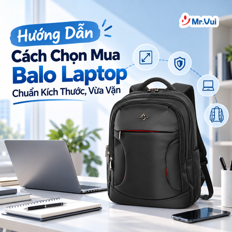 Hướng Dẫn Cách Chọn Mua Balo Laptop Chuẩn Kích Thước, Vừa Vặn