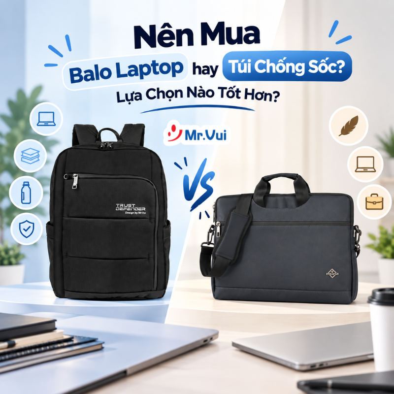 Nên Mua Balo Laptop Hay Túi Chống Sốc? Lựa Chọn Nào Tốt Hơn?