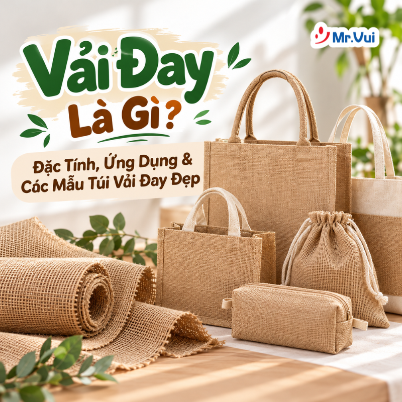 Vải Đay Là Gì? Đặc Tính, Ứng Dụng & Các Mẫu Túi Vải Đay Đẹp