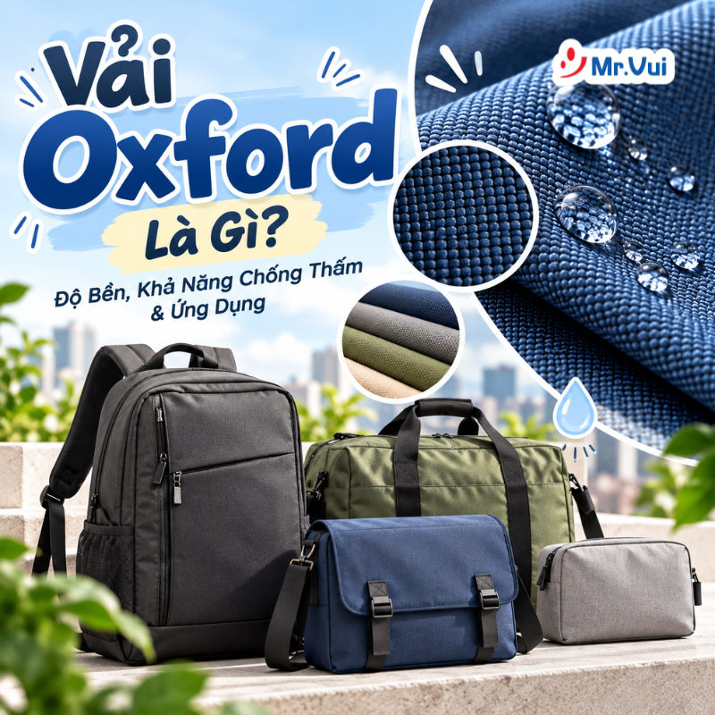 Vải Oxford Là Gì? Độ Bền, Khả Năng Chống Thấm & Ứng Dụng