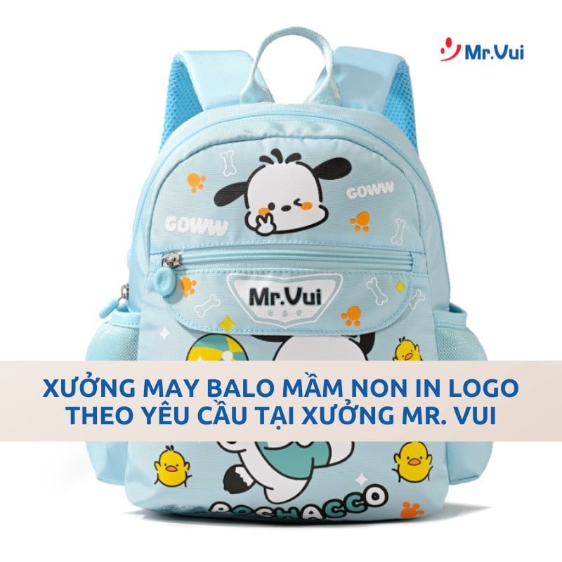 Xưởng May Balo Mầm Non In Logo Theo Yêu Cầu, Giá Tốt Tại Xưởng Mr. Vui