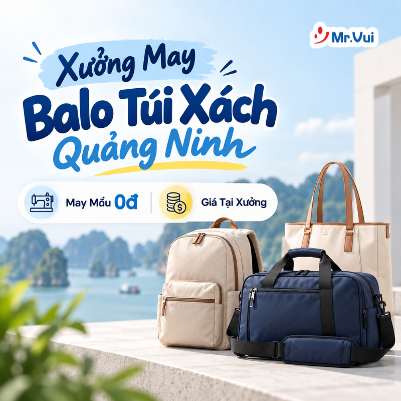 Xưởng May Balo Túi Xách Quảng Ninh – May Mẫu 0đ, Giá Tại Xưởng