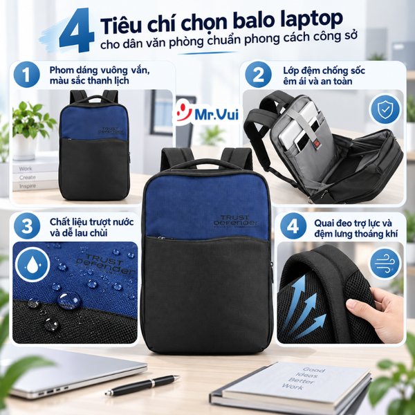 balo laptop cho dân văn phòng