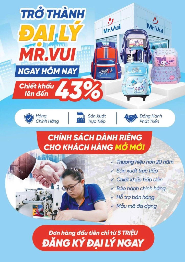 chính sách đại lý bán hàng Mr. Vui