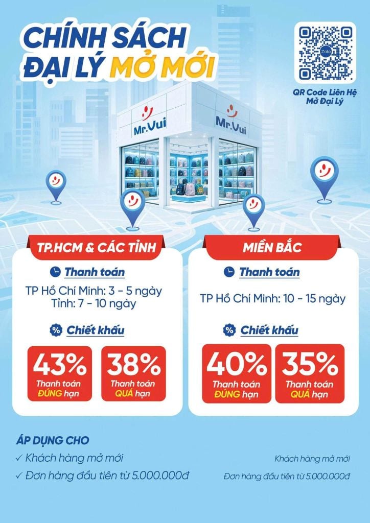 chính sách đại lý bán hàng Mr. Vui