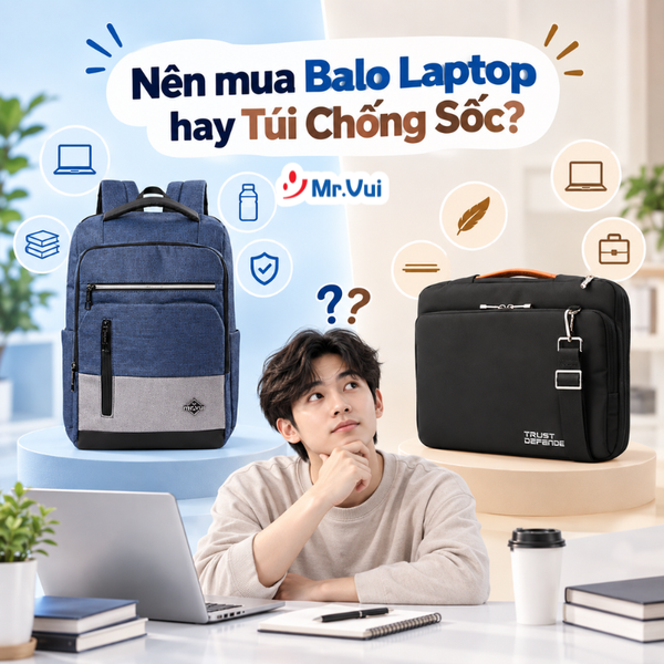 nên mua balo laptop hay túi chống sốc