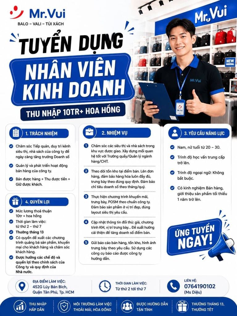 tuyển dụng nhân viên kinh doanh thị trường