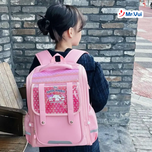 review balo chống gù mr vui