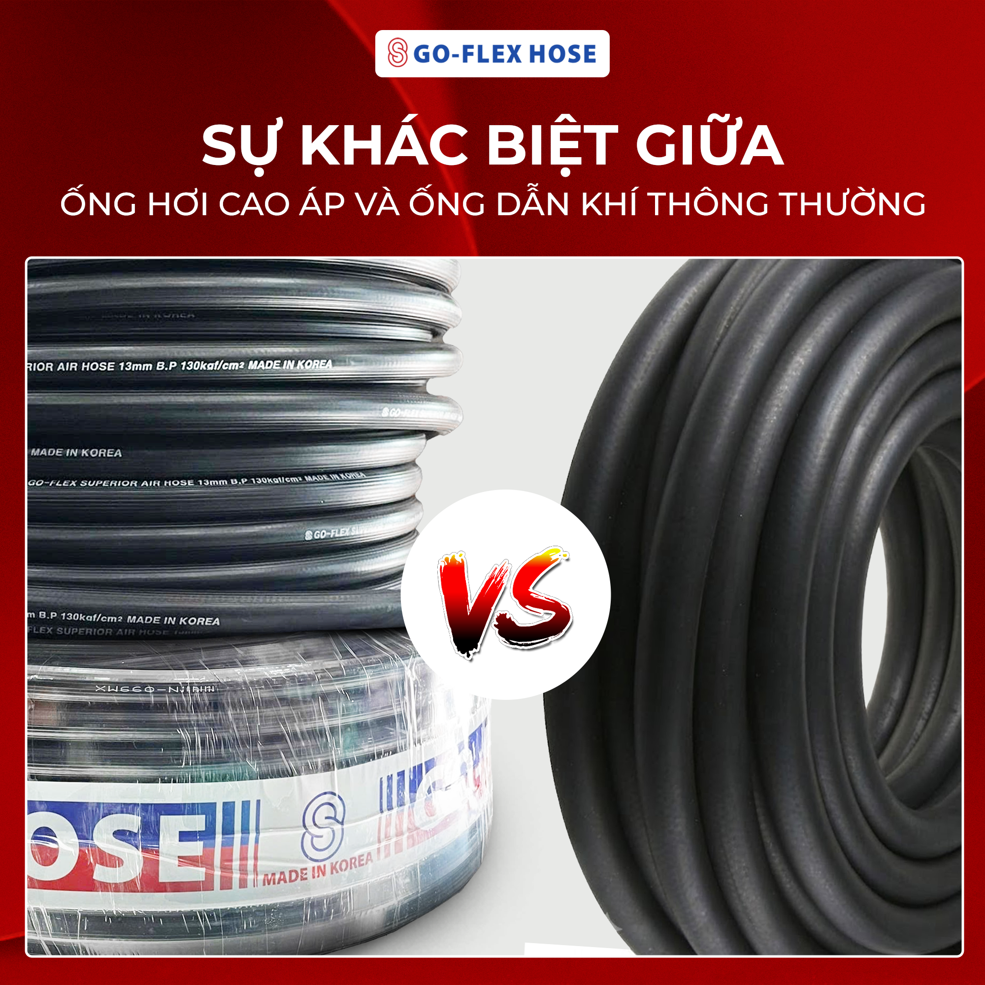 Sự Khác Biệt Giữa Ống Hơi Cao Áp Và Ống Dẫn Khí Thông Thường
