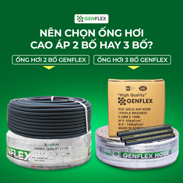Nên Chọn Ống Hơi Cao Áp 2 Bố Hay 3 Bố?
