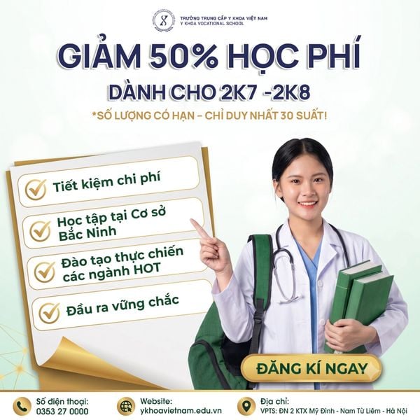 Thông báo giảm 50% học phí dành riêng cho 2K7 - 2K8