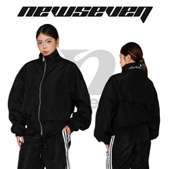 Áo Khoác Gió Nhăn Thêu Chữ NEWSEVEN Cloud Ultra-light Douzip Jacket NAK.522 – Siêu Nhẹ, Thoáng Khí, Dẫn Đầu Xu Hướng Streetwear