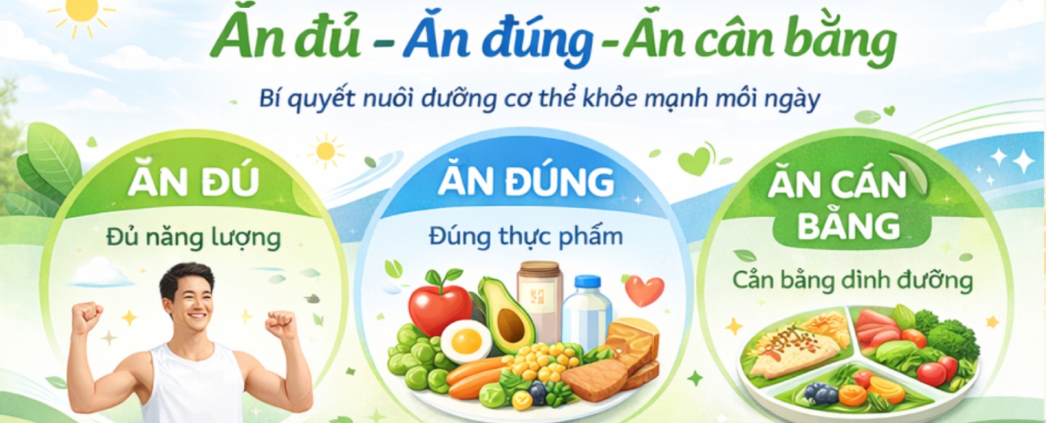 Ăn đủ - ăn đúng - ăn cân bằng