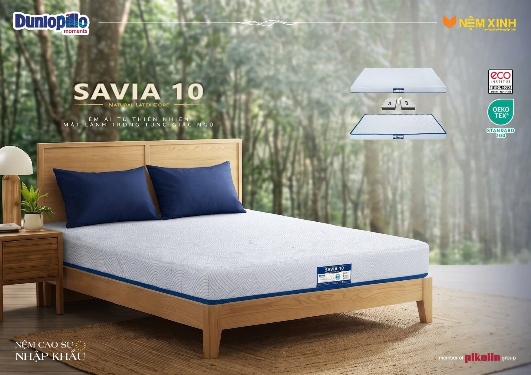Ra Mắt Nệm Cao Su Thiên Nhiên Nhập Khẩu SAVIA 10 – Giấc Ngủ Chuẩn Châu Âu Từ Nguồn Cảm Hứng Thiên Nhiên