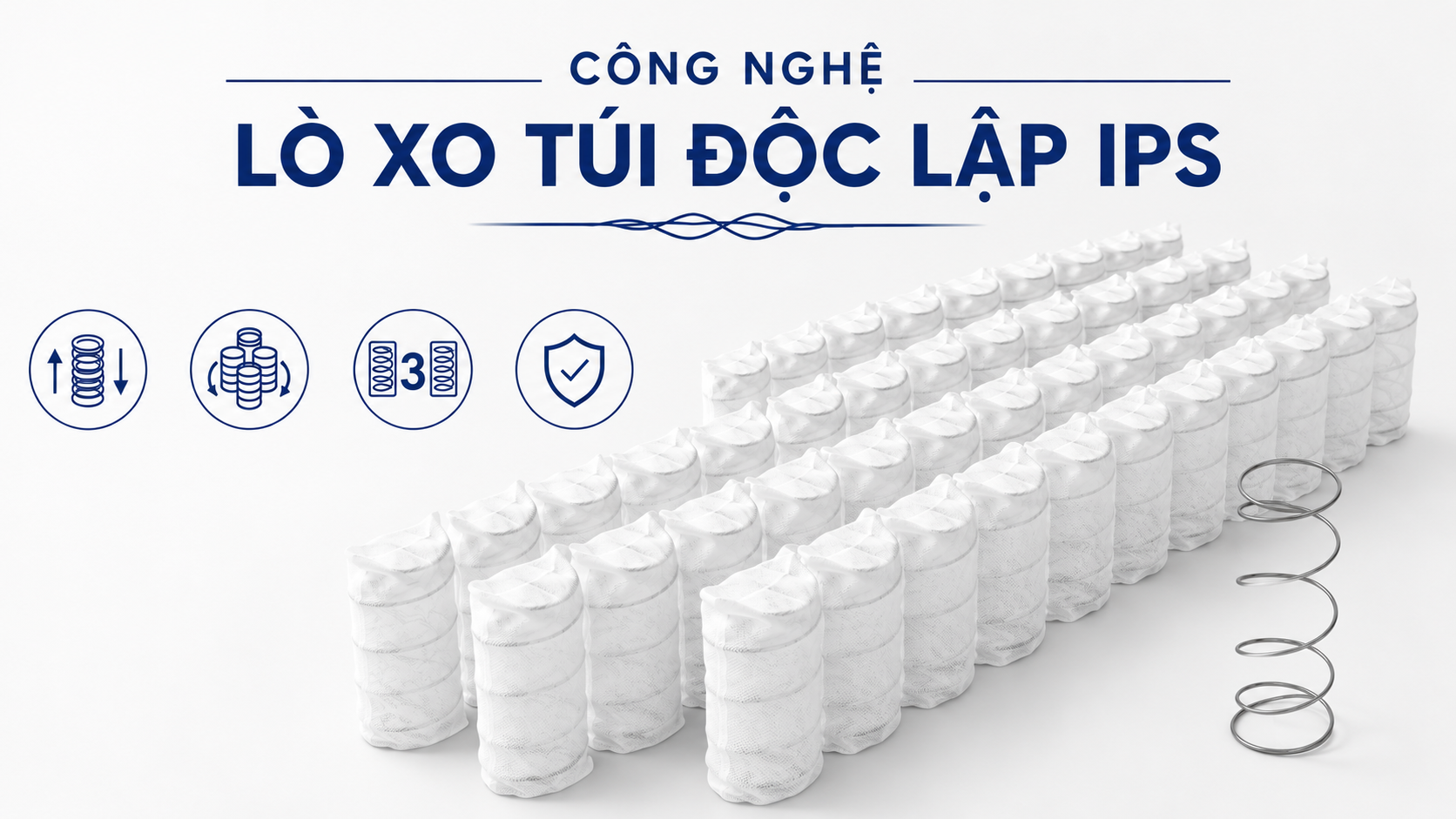 Lò xo túi độc lập là gì? Công nghệ nâng đỡ tối ưu cho giấc ngủ ngon