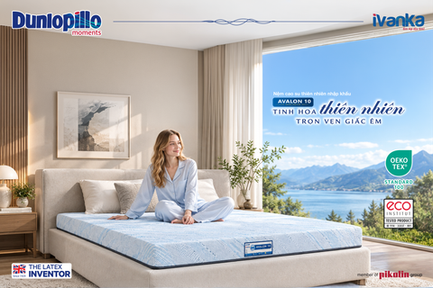 NỆM CAO SU THIÊN NHIÊN NHẬP KHẨU DUNLOPILLO AVALON 10