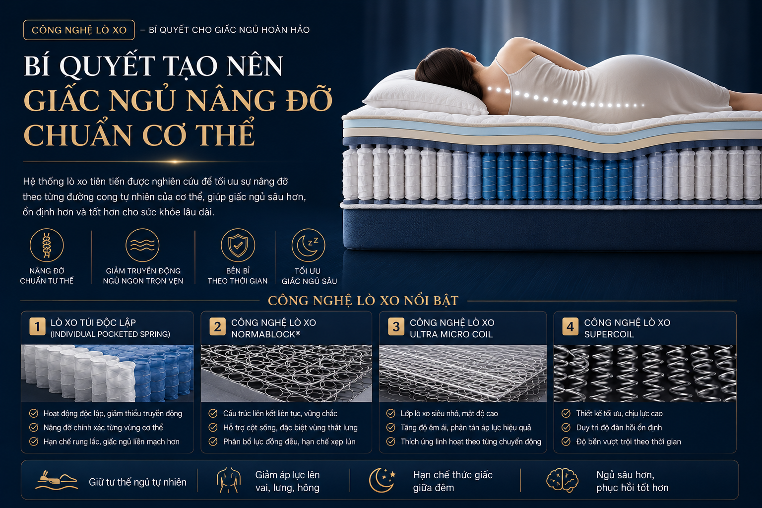 Công nghệ lò xo Dunlopillo – Nền tảng giấc ngủ chất lượng