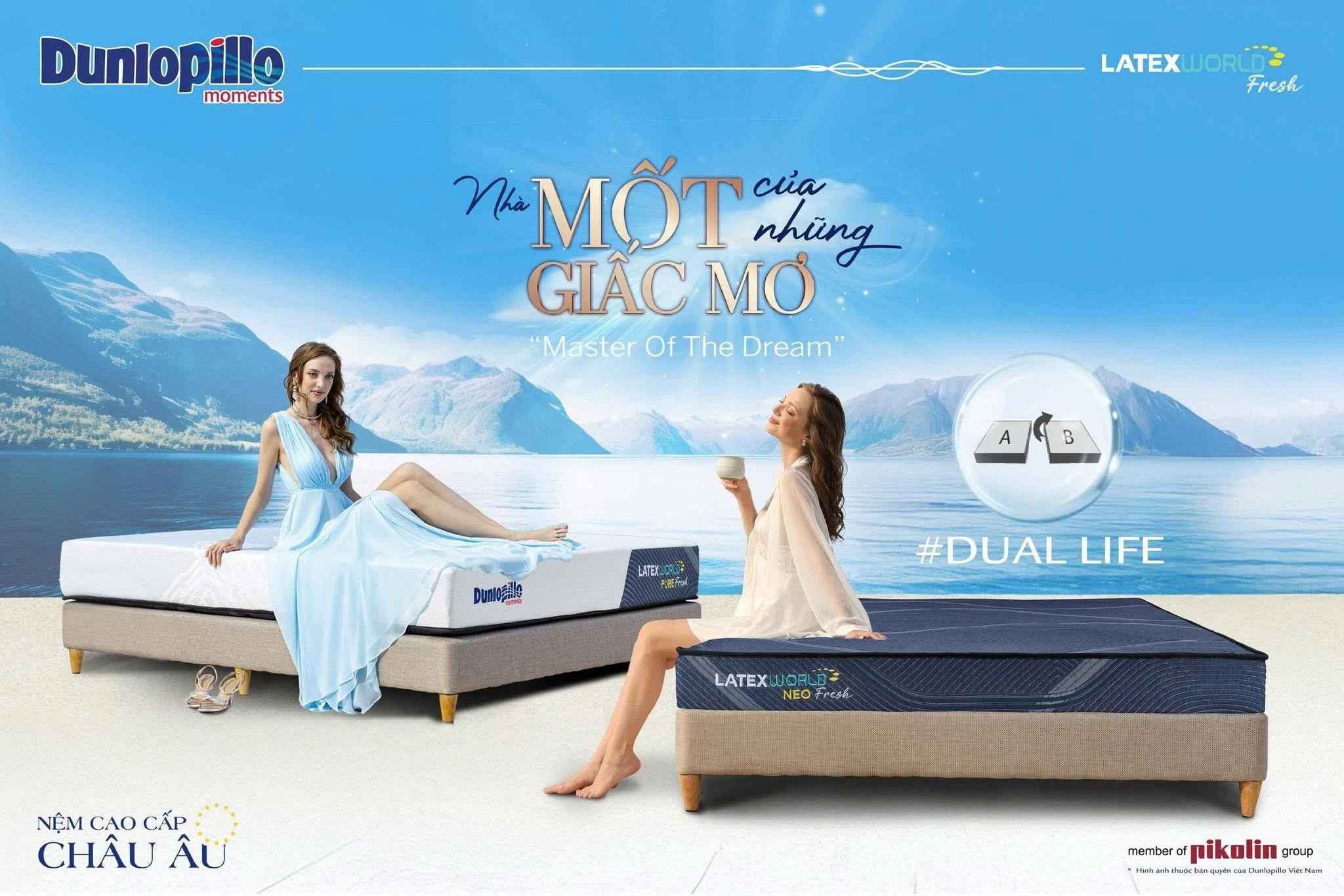 Bộ Sưu Tập Nệm Cao Su Cao Cấp Nhập Khẩu Châu Âu Latex World Fresh