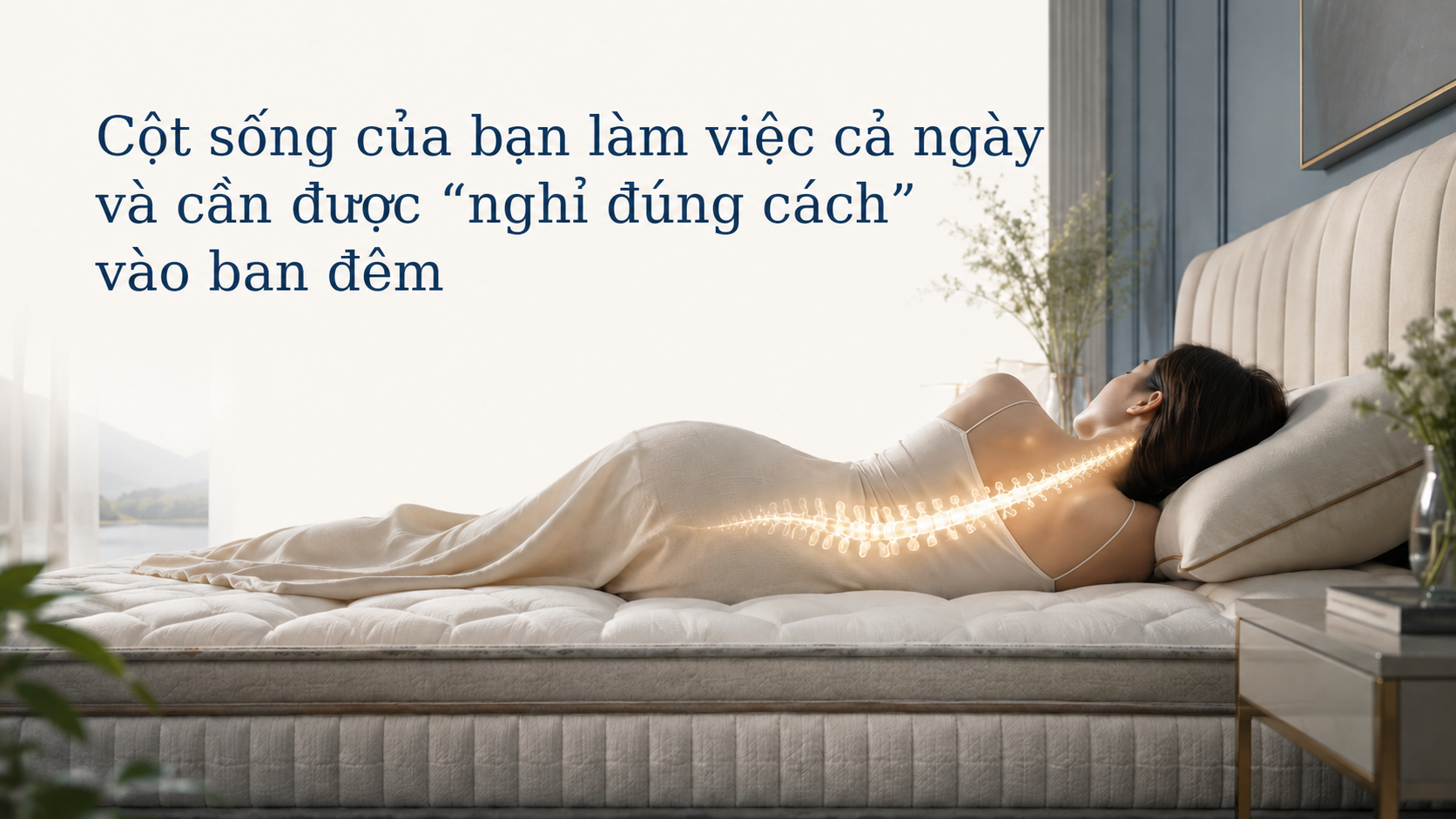 Cột sống của bạn làm việc cả ngày và cần được “nghỉ đúng cách” vào ban đêm