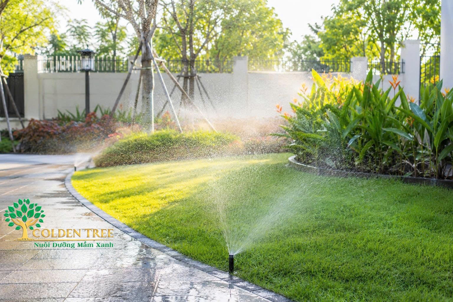 Lắp hệ thống tưới cây tự động tại phường Bồ Đề | Khảo sát tận nơi