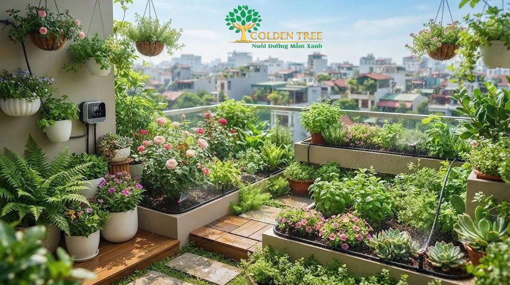 Hệ thống tưới cây tự động tại phường Khương Đình chính hãng
